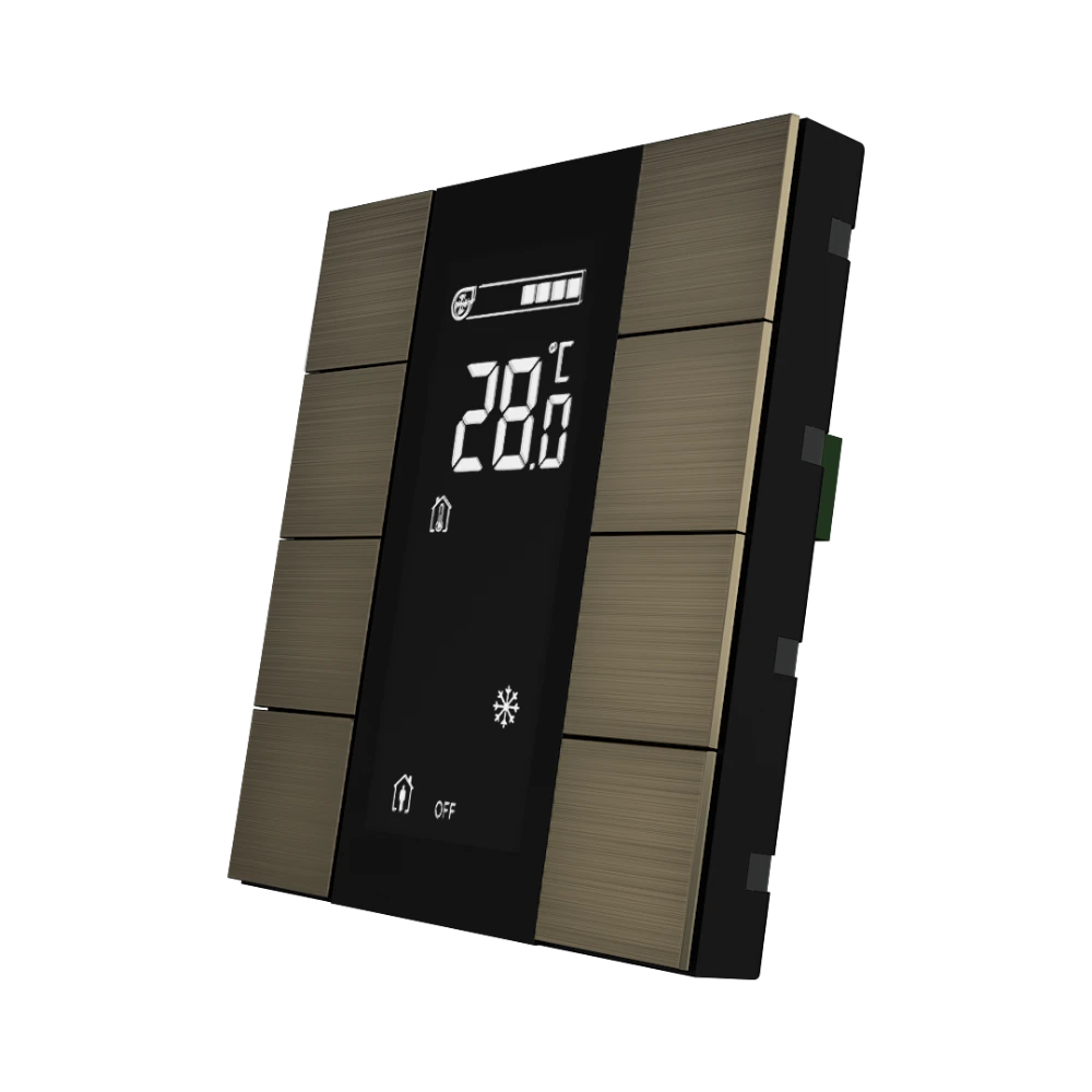 Interra iSwitch+ KNX Taster, 10-fach, Aluminium Bronze