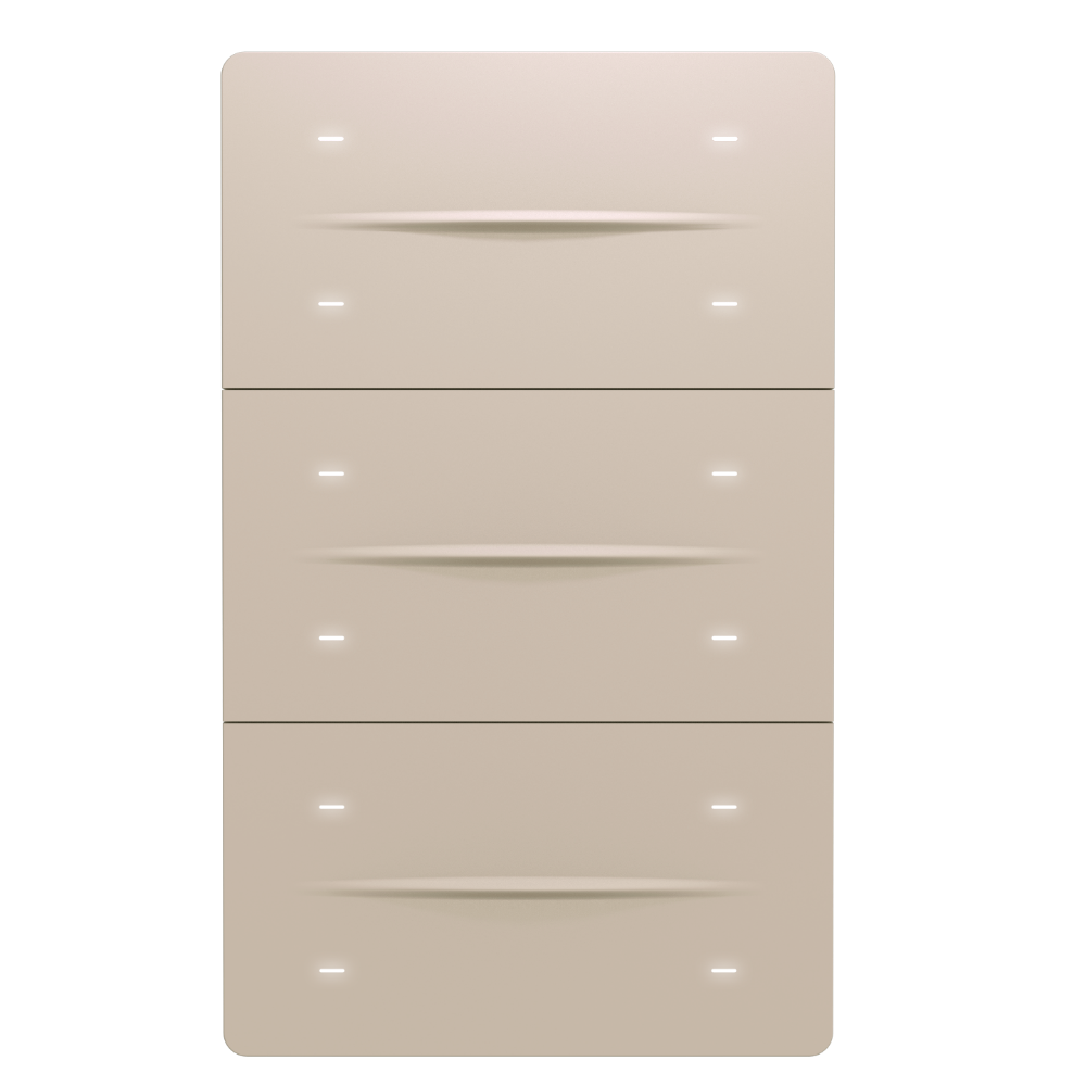 iX-M 12-Tasten KNX Tasterpanel – Beige