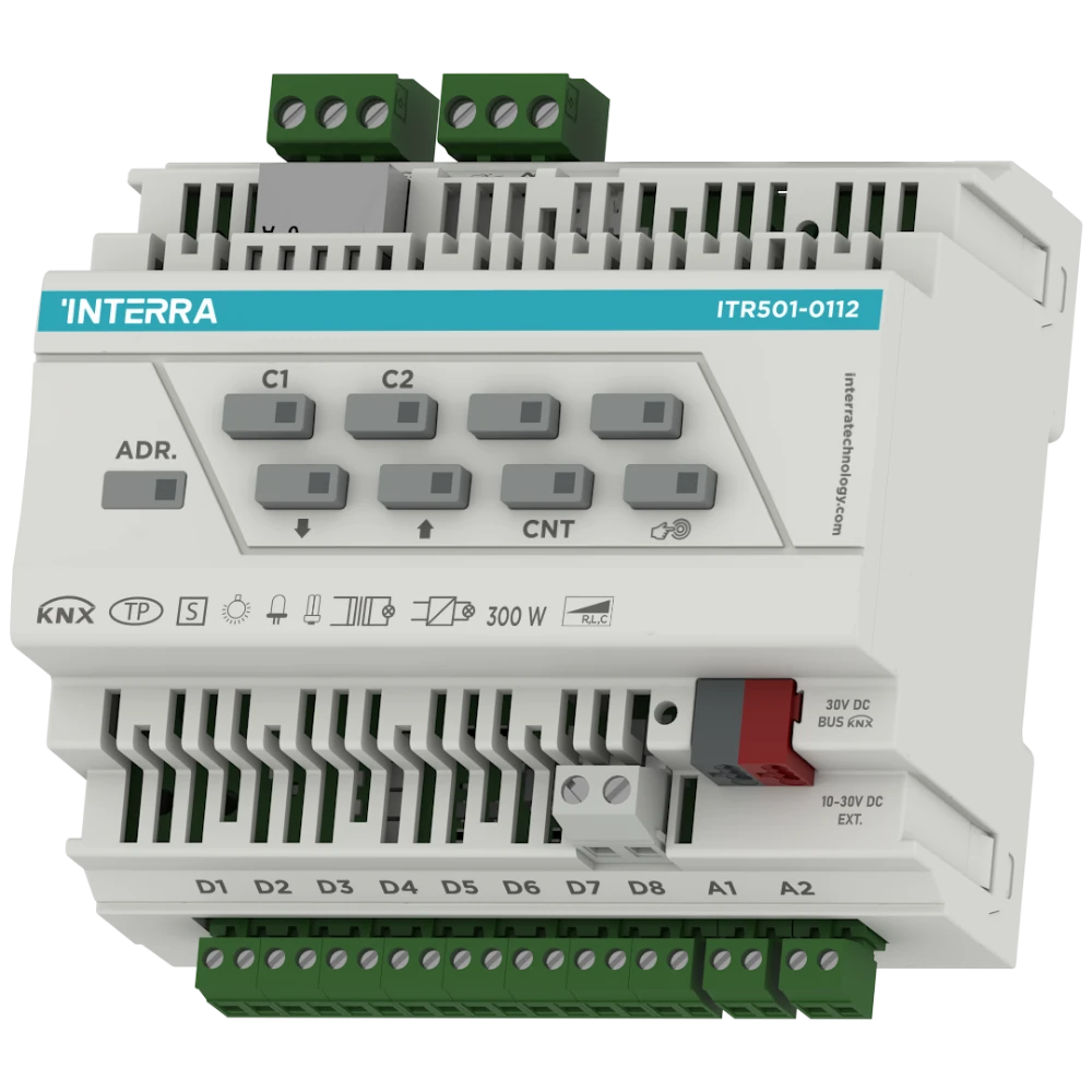 Interra KNX Universaldimmaktor 2 Kanäle mit 8 Digital 2 Analogeingängen Ethernet
