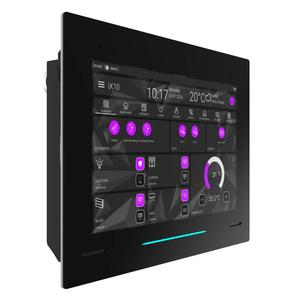 Interra iX15 Touchpanel 15 Zoll, ohne KNX, weiß