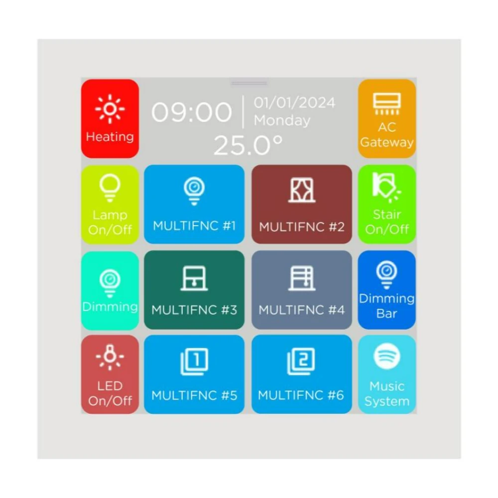 Interra iX3 4 Zoll KNX Touchpanel Weiß