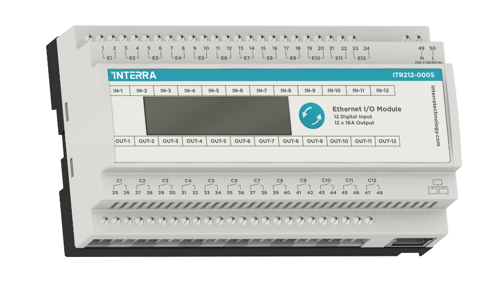 Interra Ethernet I/O Modul 12 Kanäle