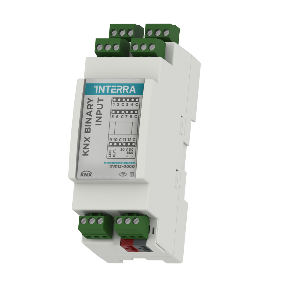 Interra KNX Binäreingangsmodul mit Thermostatfunktion 12 Kanäle