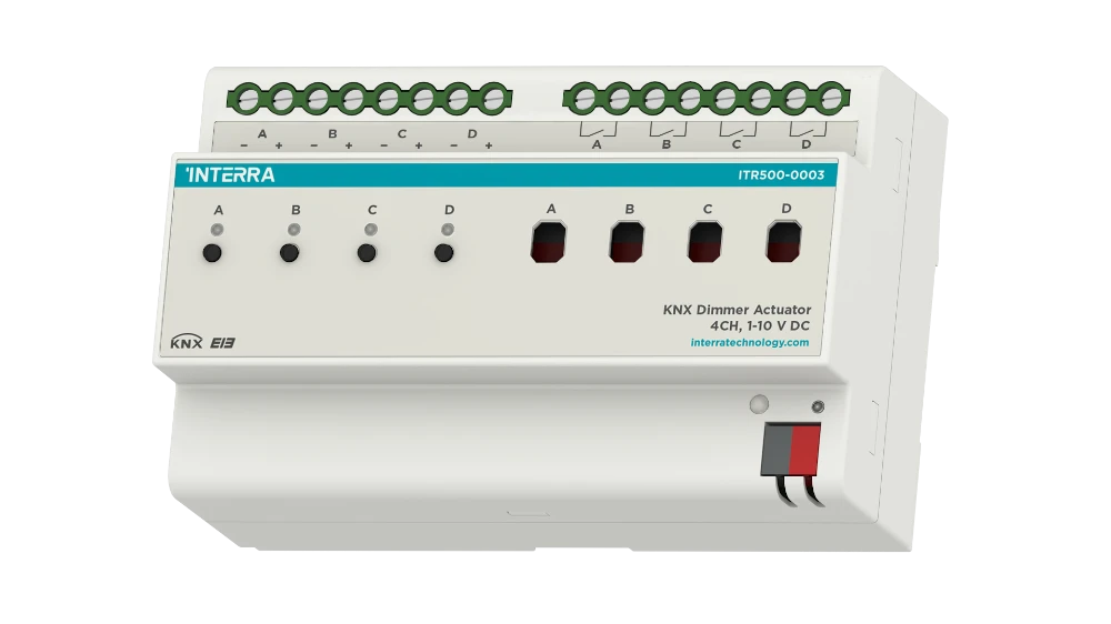 Interra KNX Dimmaktor 4 Kanäle 1-10 V DC