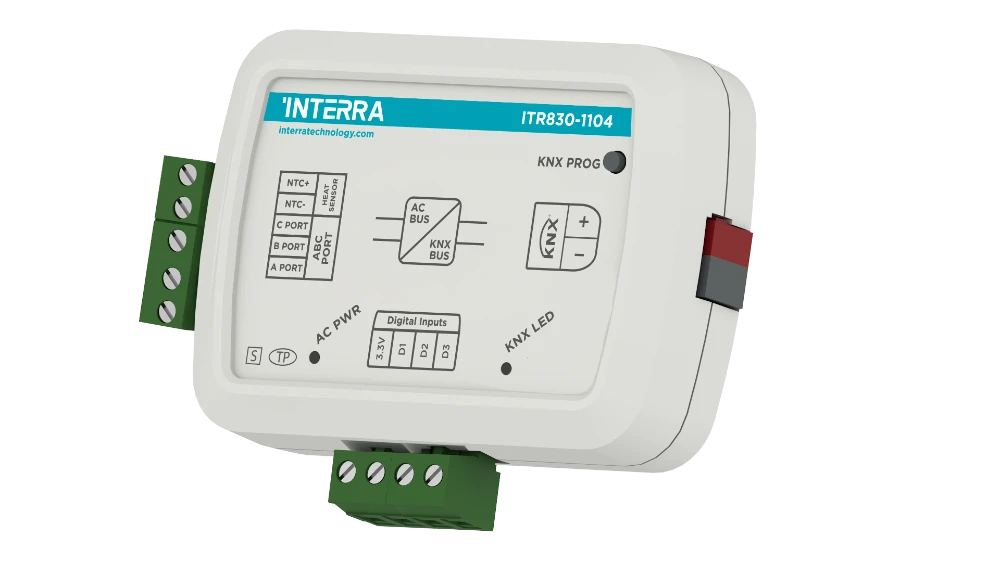 Interra Haier ABC Port AC KNX Gateway 4 Kanäle mit 3 Eingängen