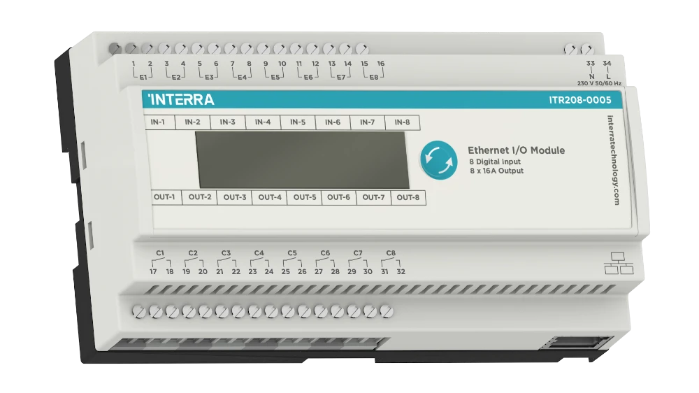Interra Ethernet I/O Modul 8 Kanäle