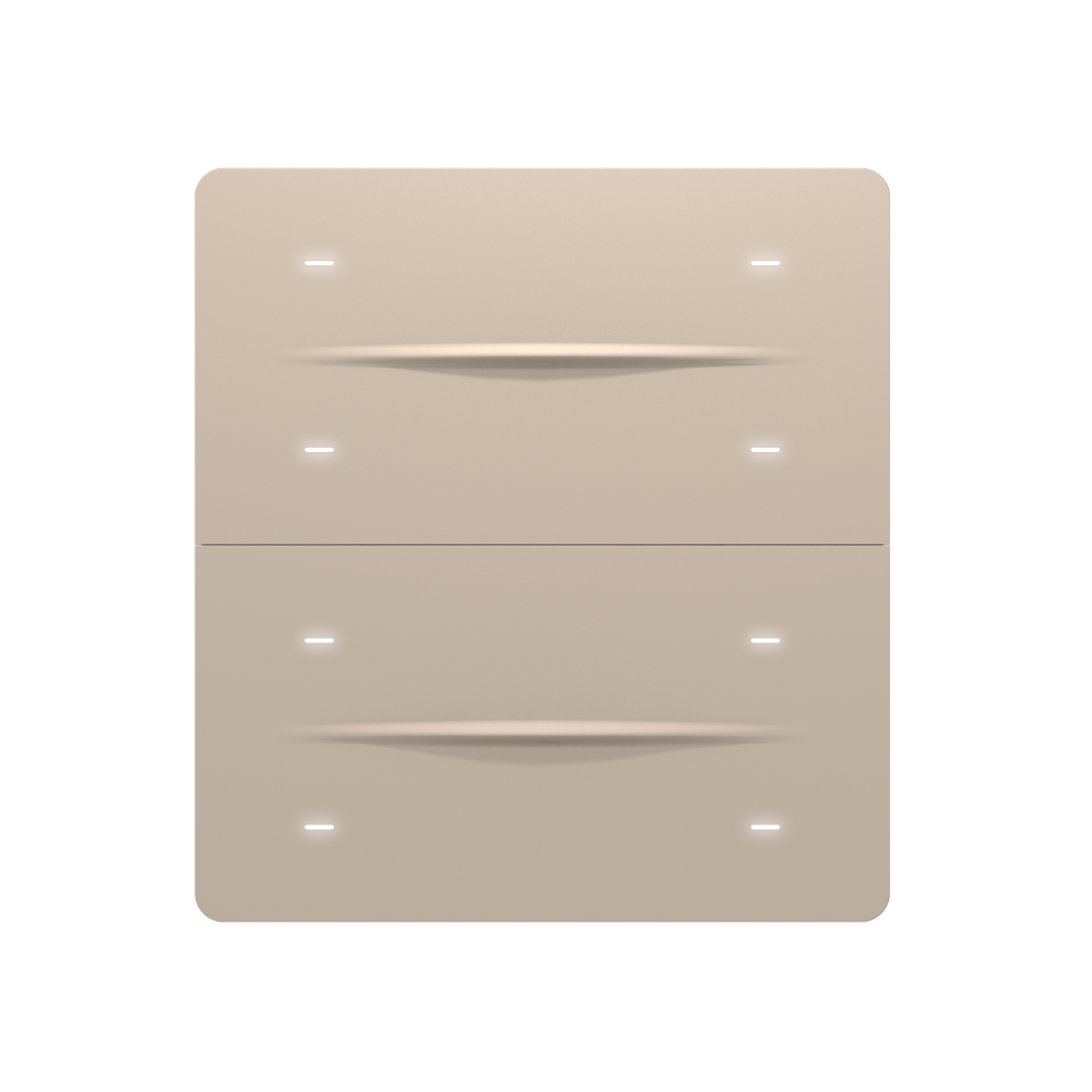 iX-M 8-Tasten KNX Tasterpanel - Beige